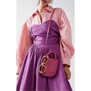 FREE PEOPLE ~Woven Hearts Crossbody Bag (NWT)